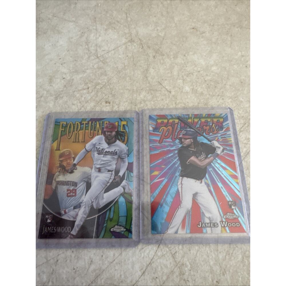 2025 Topps Chrome Washington Nationals James Wood Fortune 15 Power Players
